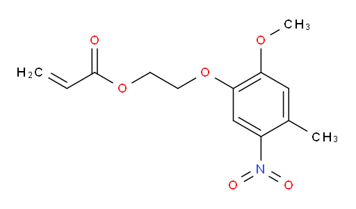 2-(2-methoxy-4-methyl-5-nitrophenoxy)ethyl acrylate