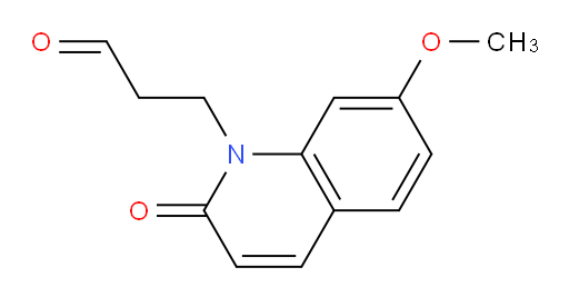 3-(7-methoxy-2-oxoquinolin-1(2H)-yl)propanal