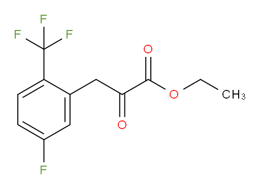 ethyl 3-(5-fluoro-2-(trifluoromethyl)phenyl)-2-oxopropanoate