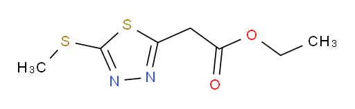 ethyl 2-(5-(methylthio)-1,3,4-thiadiazol-2-yl)acetate