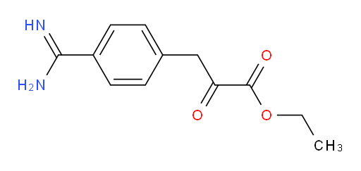 ethyl 3-(4-carbamimidoylphenyl)-2-oxopropanoate