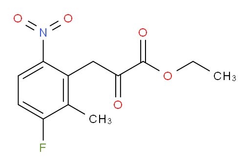 ethyl 3-(3-fluoro-2-methyl-6-nitrophenyl)-2-oxopropanoate