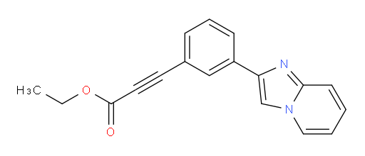 ethyl 3-(3-(imidazo[1,2-a]pyridin-2-yl)phenyl)propiolate