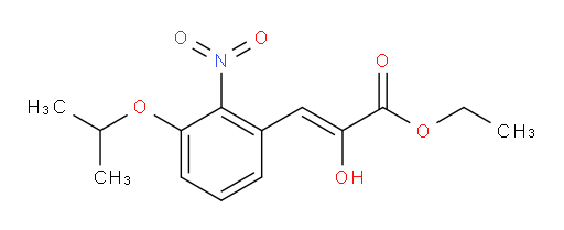 (Z)-ethyl 2-hydroxy-3-(3-isopropoxy-2-nitrophenyl)acrylate