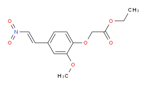 (E)-ethyl 2-(2-methoxy-4-(2-nitrovinyl)phenoxy)acetate