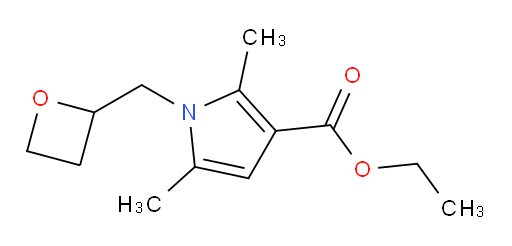 ethyl 2,5-dimethyl-1-(oxetan-2-ylmethyl)-1H-pyrrole-3-carboxylate