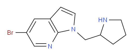 5-bromo-1-(pyrrolidin-2-ylmethyl)-1H-pyrrolo[2,3-b]pyridine