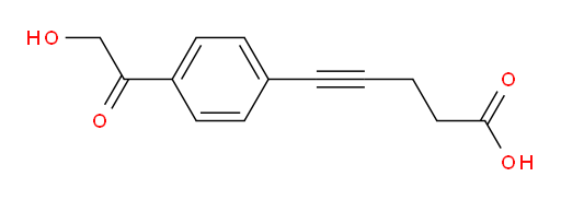 5-(4-(2-hydroxyacetyl)phenyl)pent-4-ynoic acid