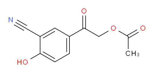 2-(3-cyano-4-hydroxyphenyl)-2-oxoethyl acetate