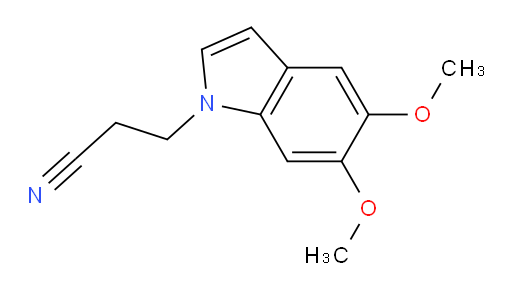 3-(5,6-dimethoxy-1H-indol-1-yl)propanenitrile