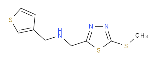 1-(5-(methylthio)-1,3,4-thiadiazol-2-yl)-N-(thiophen-3-ylmethyl)methanamine