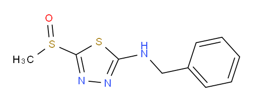N-benzyl-5-(methylsulfinyl)-1,3,4-thiadiazol-2-amine