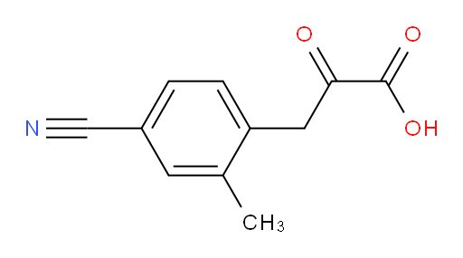 3-(4-cyano-2-methylphenyl)-2-oxopropanoic acid