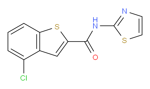 4-chloro-N-(thiazol-2-yl)benzo[b]thiophene-2-carboxamide