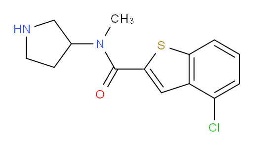 4-chloro-N-methyl-N-(pyrrolidin-3-yl)benzo[b]thiophene-2-carboxamide