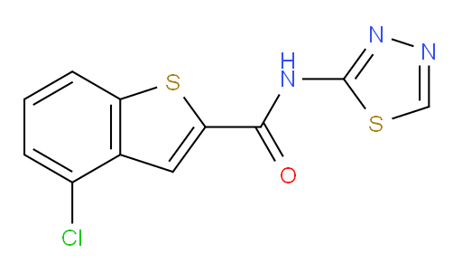 4-chloro-N-(1,3,4-thiadiazol-2-yl)benzo[b]thiophene-2-carboxamide