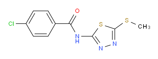 4-chloro-N-(5-(methylthio)-1,3,4-thiadiazol-2-yl)benzamide