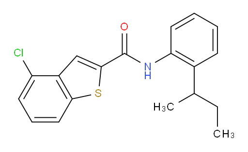 N-(2-(sec-butyl)phenyl)-4-chlorobenzo[b]thiophene-2-carboxamide