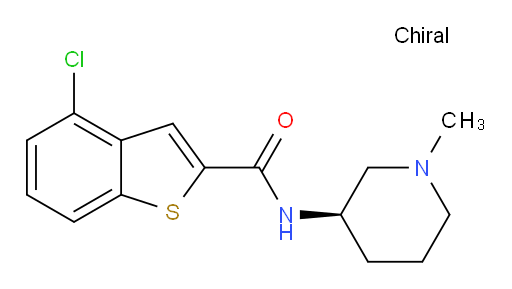 (R)-4-chloro-N-(1-methylpiperidin-3-yl)benzo[b]thiophene-2-carboxamide