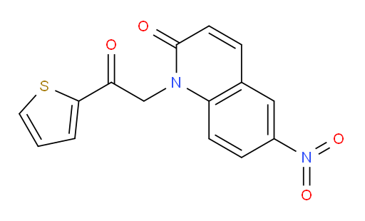 6-nitro-1-(2-oxo-2-(thiophen-2-yl)ethyl)quinolin-2(1H)-one