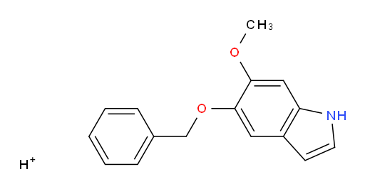 5-(benzyloxy)-6-methoxy-1H-indole, hydrogen salt