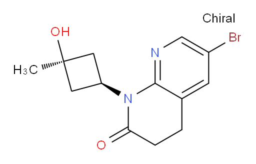 6-bromo-1-((1s,3s)-3-hydroxy-3-methylcyclobutyl)-3,4-dihydro-1,8-naphthyridin-2(1H)-one