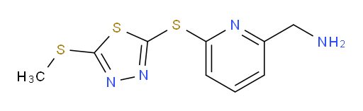 (6-((5-(methylthio)-1,3,4-thiadiazol-2-yl)thio)pyridin-2-yl)methanamine