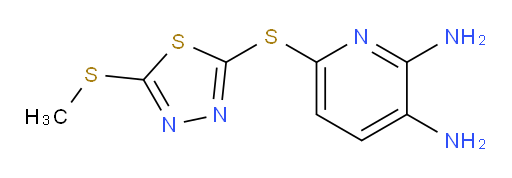 6-((5-(methylthio)-1,3,4-thiadiazol-2-yl)thio)pyridine-2,3-diamine