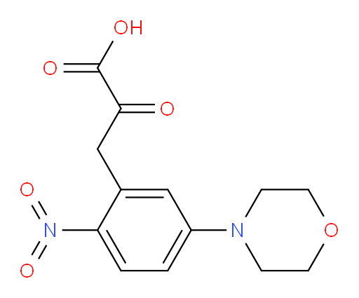 3-(5-morpholino-2-nitrophenyl)-2-oxopropanoic acid