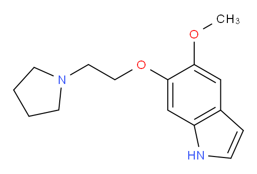 5-methoxy-6-(2-(pyrrolidin-1-yl)ethoxy)-1H-indole