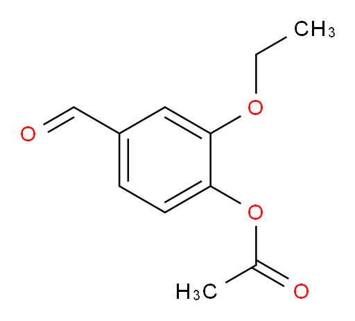 2-ethoxy-4-formylphenyl acetate