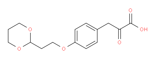 3-(4-(2-(1,3-dioxan-2-yl)ethoxy)phenyl)-2-oxopropanoic acid