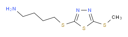 4-((5-(methylthio)-1,3,4-thiadiazol-2-yl)thio)butan-1-amine