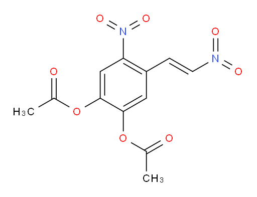 (E)-4-nitro-5-(2-nitrovinyl)-1,2-phenylene diacetate