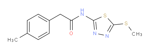 N-(5-(methylthio)-1,3,4-thiadiazol-2-yl)-2-(p-tolyl)acetamide