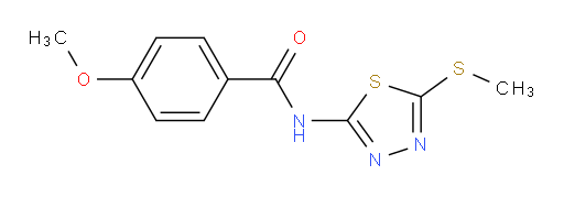 4-methoxy-N-(5-(methylthio)-1,3,4-thiadiazol-2-yl)benzamide