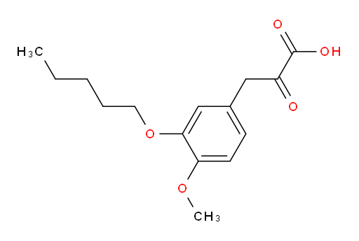 3-(4-methoxy-3-(pentyloxy)phenyl)-2-oxopropanoic acid