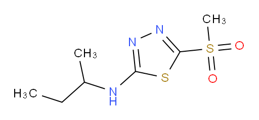 N-(sec-butyl)-5-(methylsulfonyl)-1,3,4-thiadiazol-2-amine