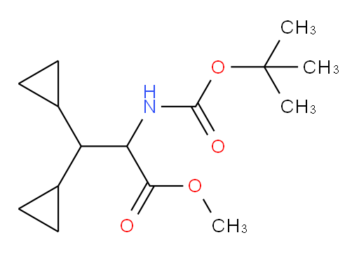 methyl 2-((tert-butoxycarbonyl)amino)-3,3-dicyclopropylpropanoate