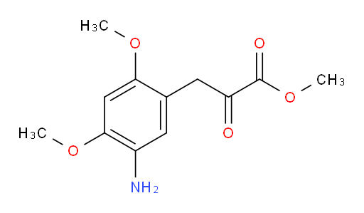 methyl 3-(5-amino-2,4-dimethoxyphenyl)-2-oxopropanoate