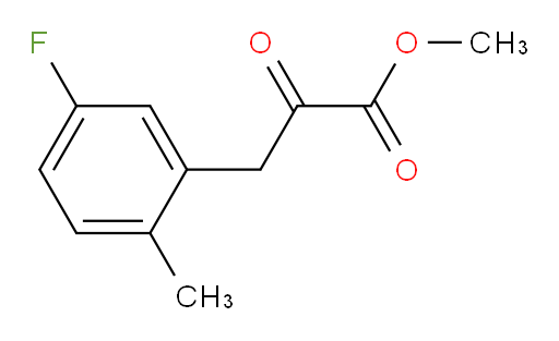 methyl 3-(5-fluoro-2-methylphenyl)-2-oxopropanoate