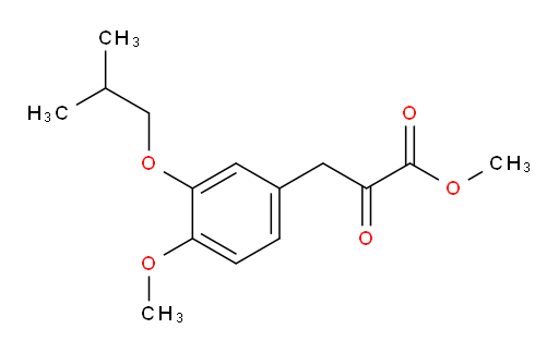 methyl 3-(3-isobutoxy-4-methoxyphenyl)-2-oxopropanoate