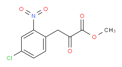 methyl 3-(4-chloro-2-nitrophenyl)-2-oxopropanoate