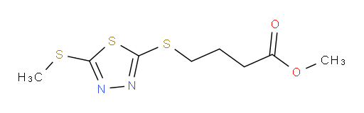 methyl 4-((5-(methylthio)-1,3,4-thiadiazol-2-yl)thio)butanoate