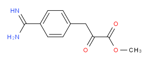 methyl 3-(4-carbamimidoylphenyl)-2-oxopropanoate