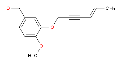 (E)-3-(hex-4-en-2-yn-1-yloxy)-4-methoxybenzaldehyde