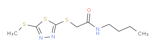 N-butyl-2-((5-(methylthio)-1,3,4-thiadiazol-2-yl)thio)acetamide