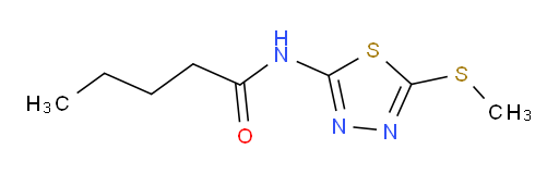 N-(5-(methylthio)-1,3,4-thiadiazol-2-yl)pentanamide