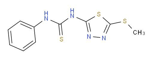 1-(5-(methylthio)-1,3,4-thiadiazol-2-yl)-3-phenylthiourea