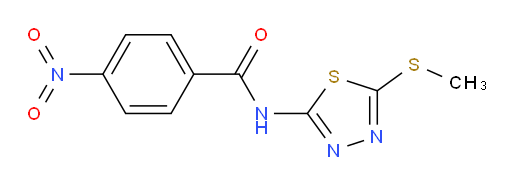 N-(5-(methylthio)-1,3,4-thiadiazol-2-yl)-4-nitrobenzamide